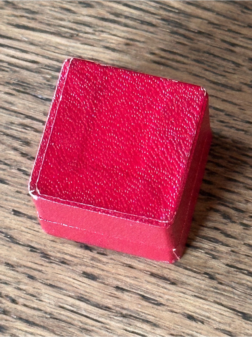 Vintage Capriola Italia Red Paper Jewelry Ring Box